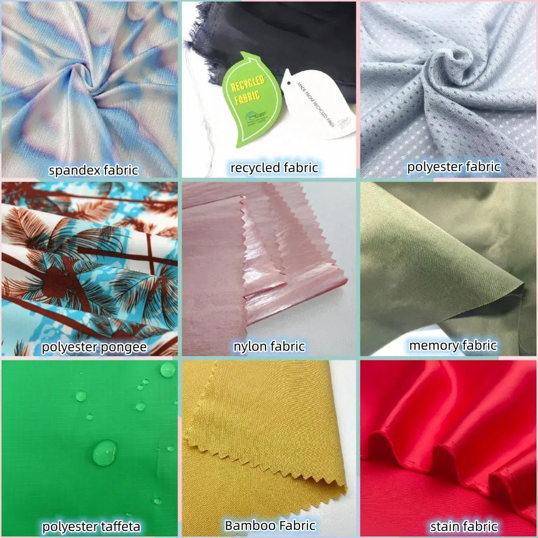 High Washing Fastness Laser Printed Polyester Colorful for Down Jacket Rainbow Crinkle Nylon Fabric