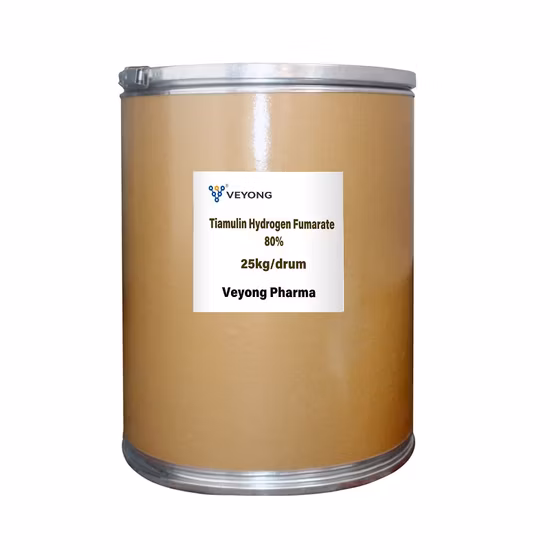 Pharmaceutical API From Hebei Veyong Tiamulin Fumarate Powder Wholesale More Than 98% Purity